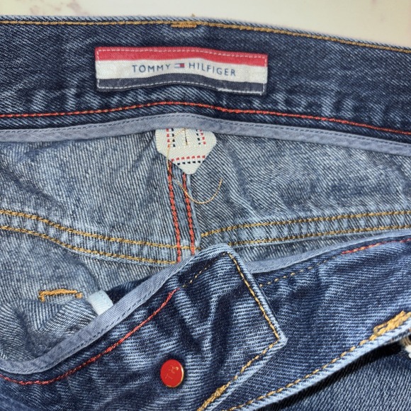 DISTRESSED Vintage 90s Tommy Hilfiger‎ Denim Jeans 34x30 Classic Y2K Look - Picture 3 of 10